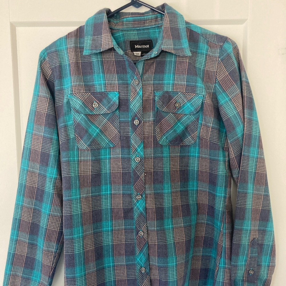 Marmot Womens Flannel Shirt Size small